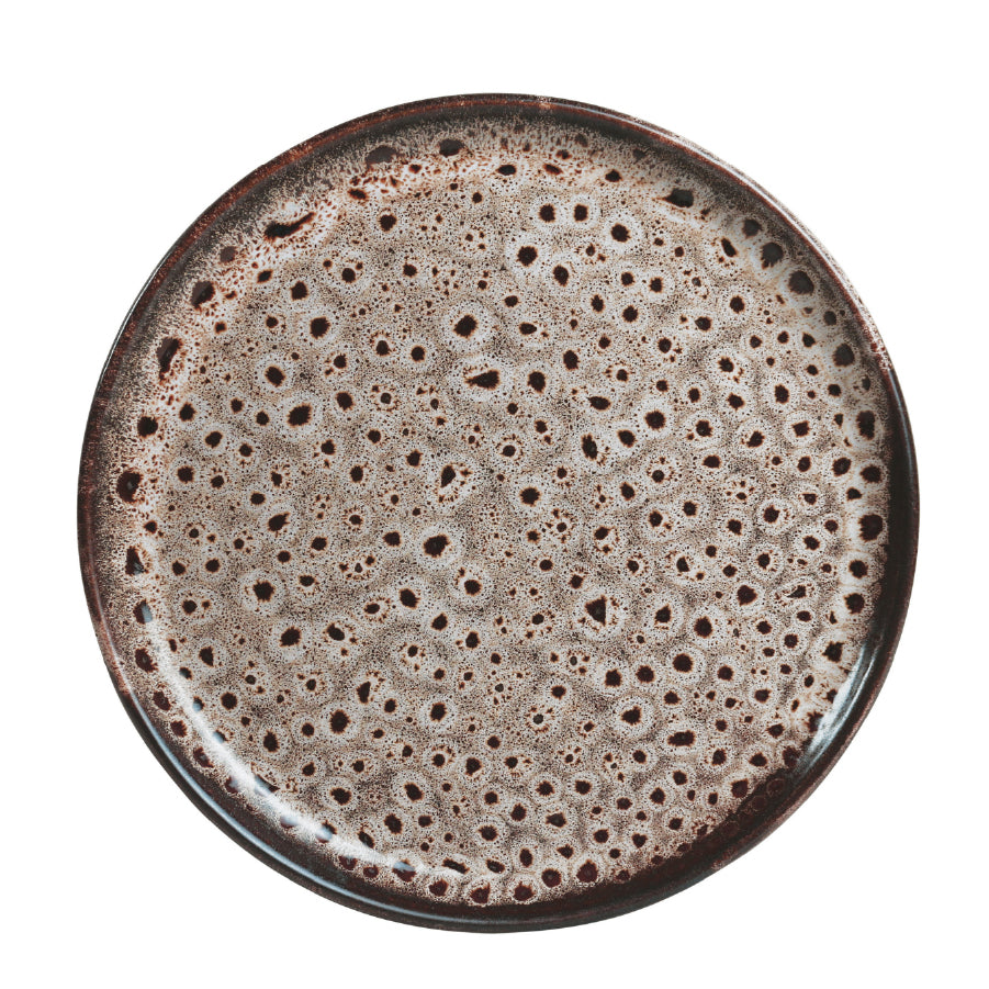 TERRA DINNER PLATE/WHITE OCHRE