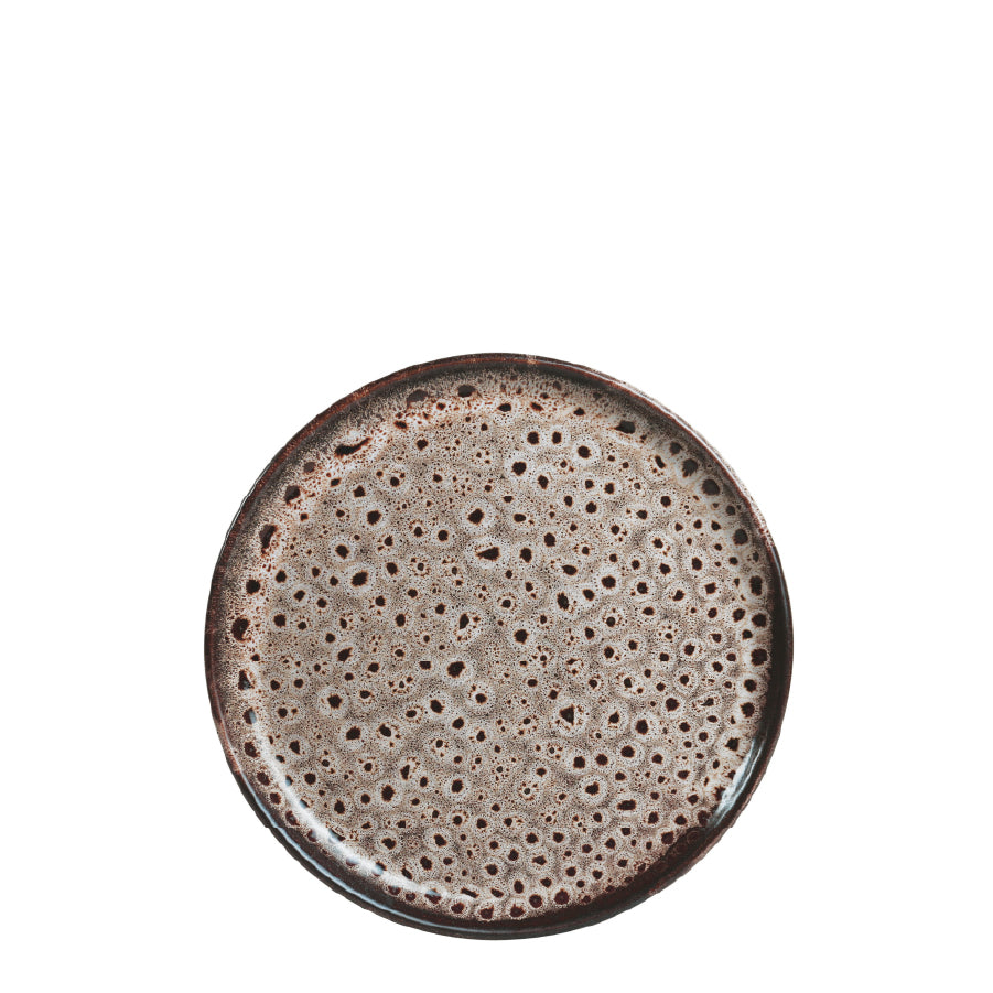 TERRA B+B PLATE/WHITE OCHRE