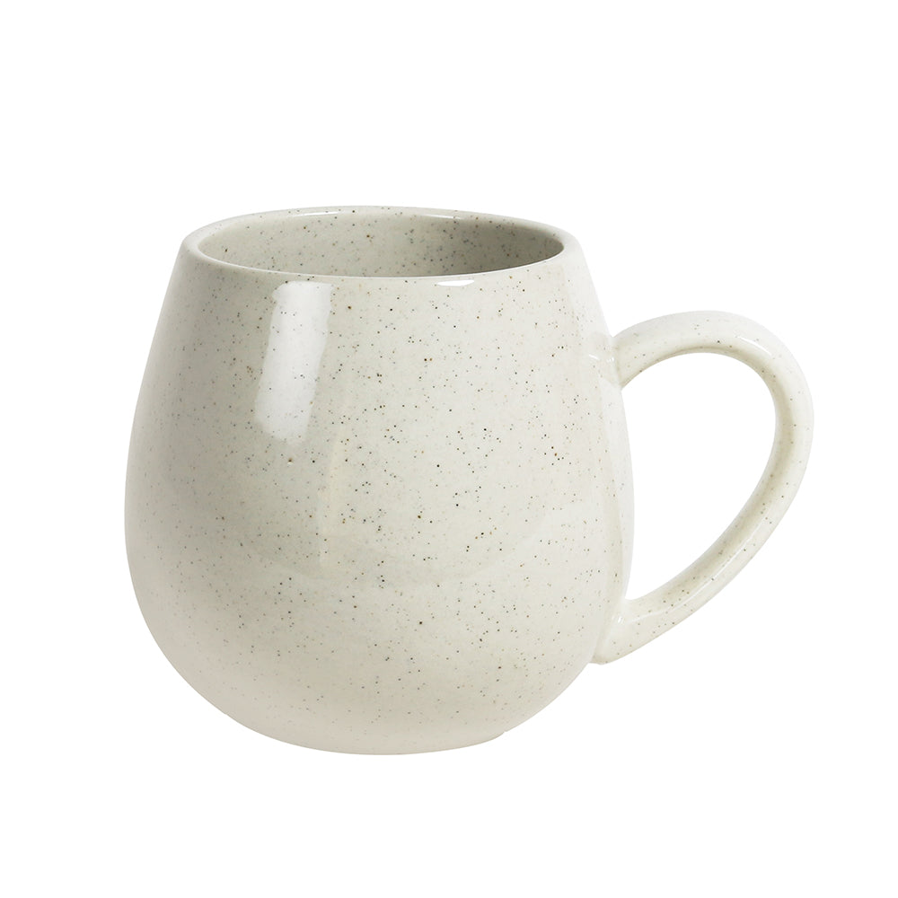 MUG 4PK - WHITE SPECKLED HUG ME