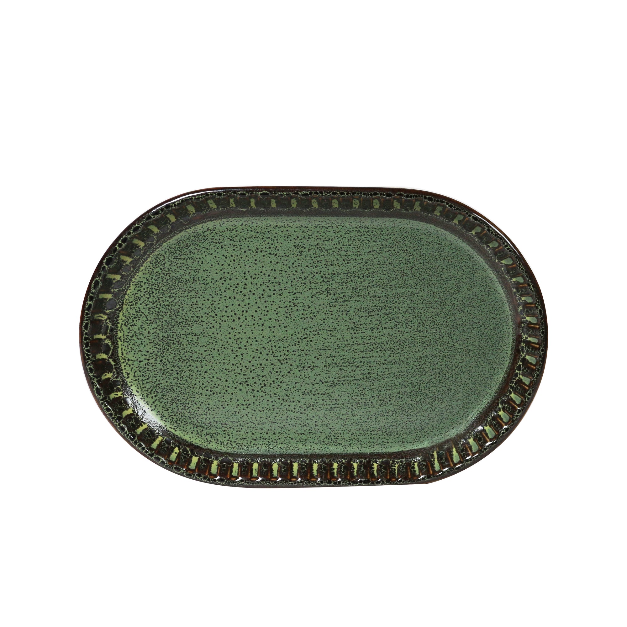 Adelaide Small Oblong Platter 19cm / Green