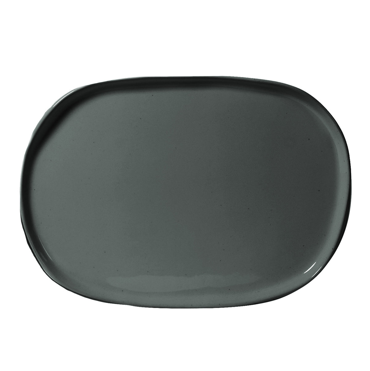 PLATTER L35cmxW24.5cmxH1.5cm - TERRAIN MIDNIGHT (GREY)